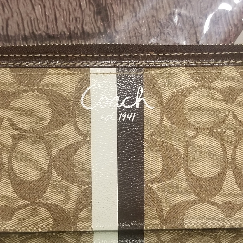 COACH Heritage Coated Canvas Full Size Wallet - Picture 3 of 10